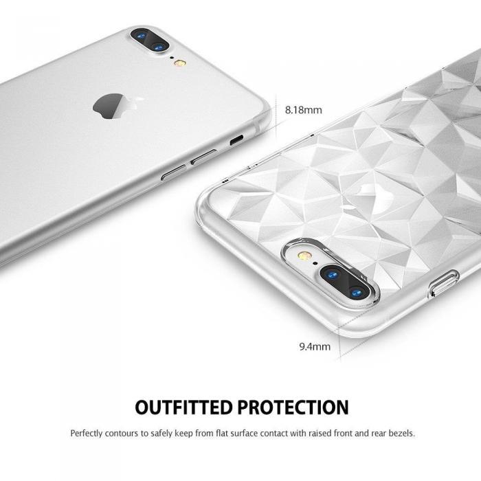 UTGATT5 - Ringke Air Prism Skal till iPhone 8 Plus / 7 Plus - Rose Gold
