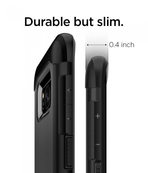 UTGATT5 - SPIGEN Slim Armor Skal till Samsung Galaxy S8 Plus - Svart
