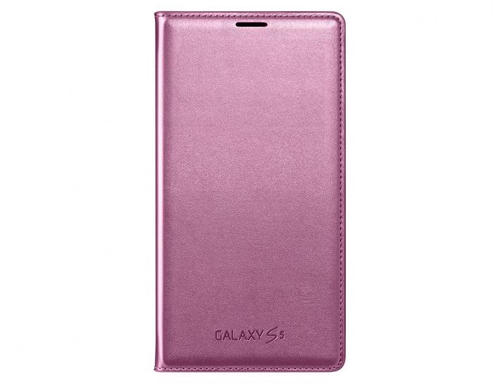 UTGATT4 - Genuine Flip Wallet Samsung Galaxy S5 - Rosa