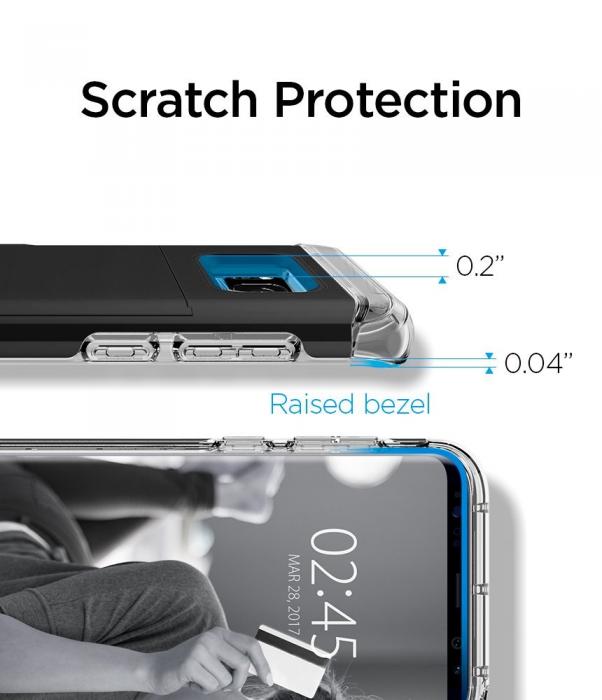 UTGATT5 - SPIGEN Crystal Wallet Skal till Samsung Galaxy S8 Plus - Svart