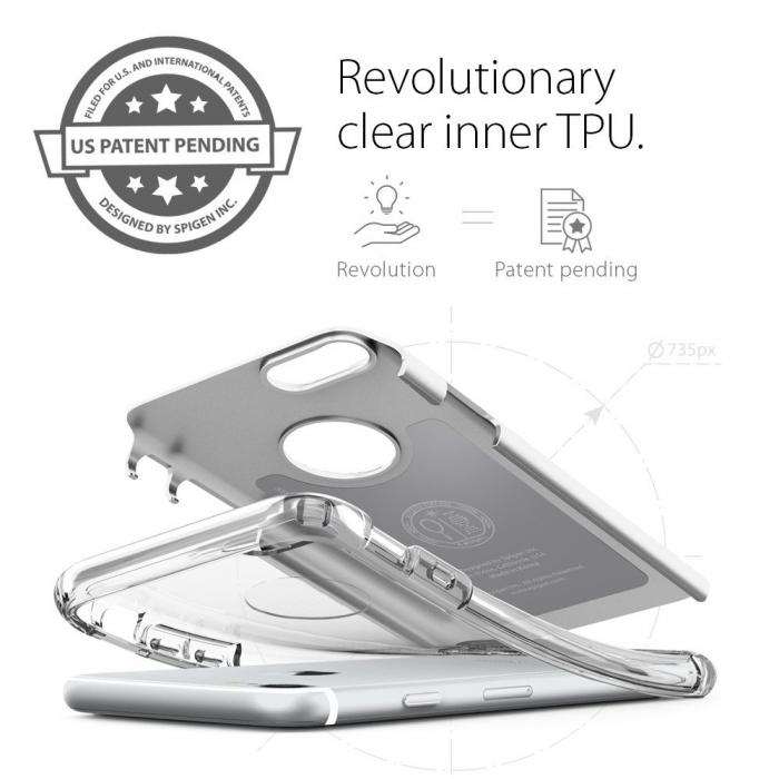 UTGATT5 - Spigen Hybrid Armor Skal till Apple iPhone 7/8/SE 2020 - Silver