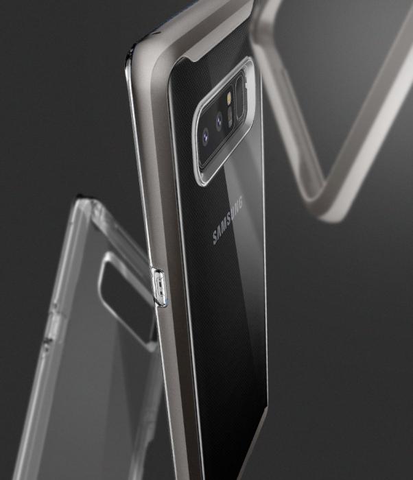 UTGATT5 - SPIGEN Neo Hybrid Crystal Skal till Samsung Galaxy Note 8 - Gunmetal