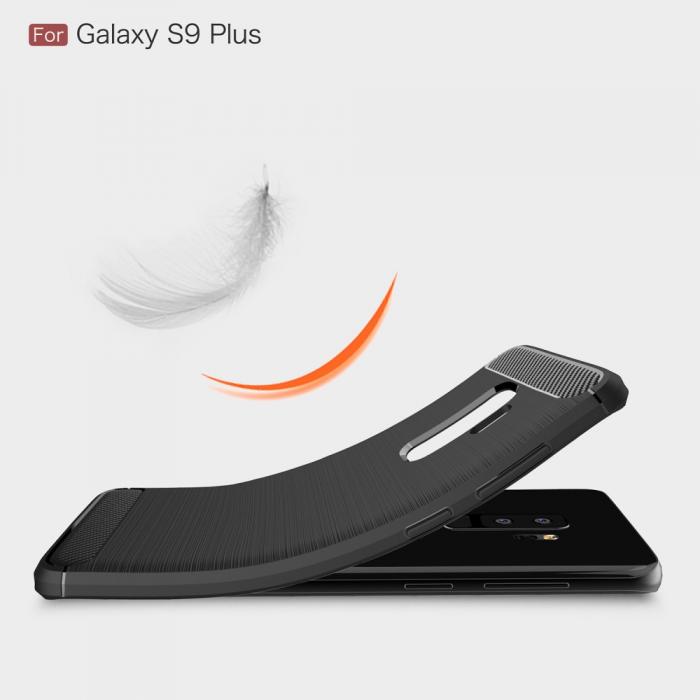 UTGATT4 - Carbon Brushed Mobilskal till Samsung Galaxy S9 Plus - Gr