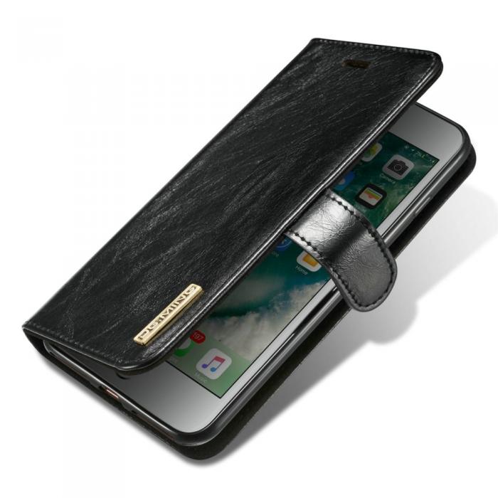 UTGATT5 - DG.MING Detachable Plnboksfodral till iPhone 7/8 Plus - Svart