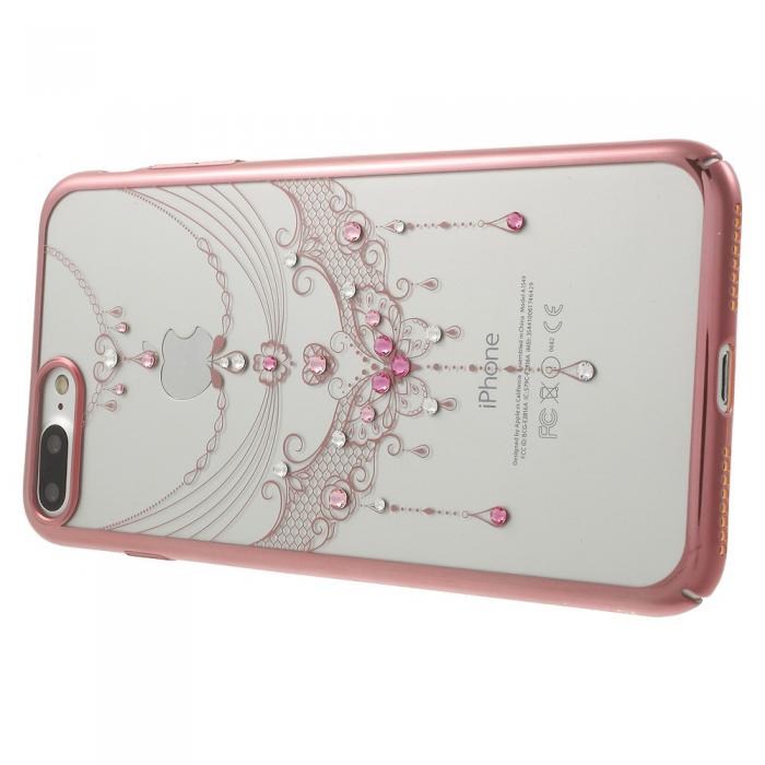 UTGATT5 - Kavaro Skal med Swarovski stenar till iPhone 7 Plus - Rose Butterfly
