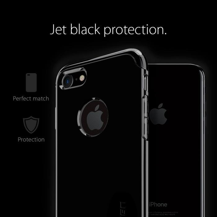 UTGATT5 - Spigen Hybrid Armor Skal till Apple iPhone 8/7 - Jet Black
