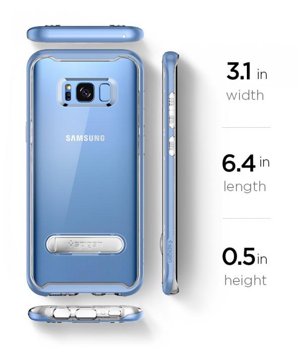 UTGATT5 - SPIGEN Crystal Hybrid Skal till Samsung Galaxy S8 Plus - Bl