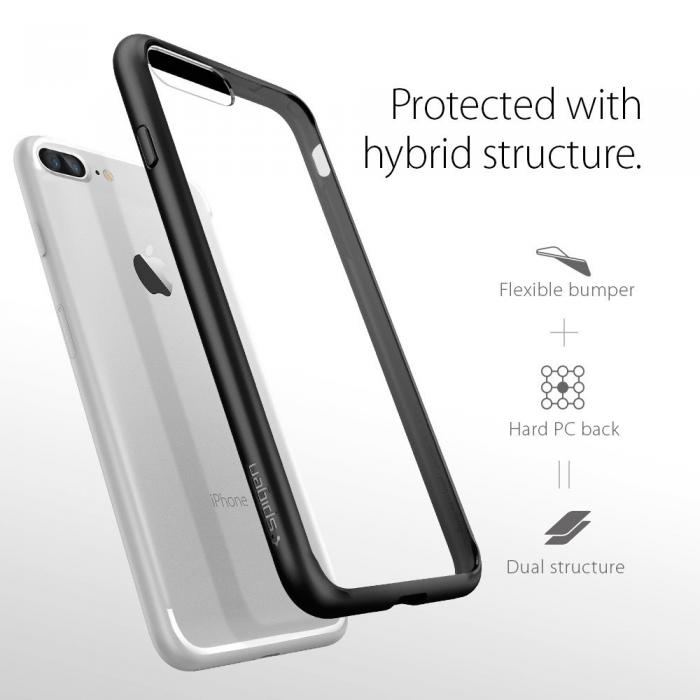 UTGATT5 - SPIGEN Ultra Hybrid Skal till iPhone 7 Plus - Clear