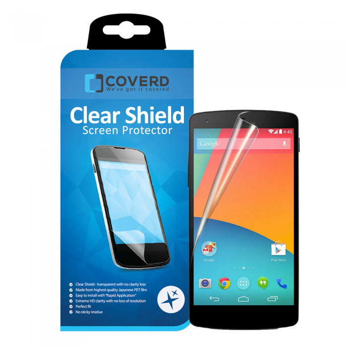 UTGATT4 - CoveredGear Clear Shield skrmskydd till LG Nexus 5