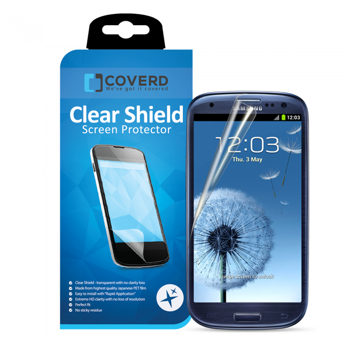 UTGATT5 - CoveredGear Clear Shield skrmskydd Samsung Galaxy S3 (2-Pack)