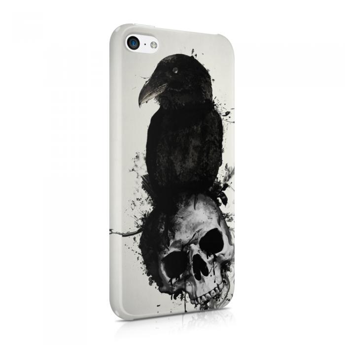 UTGATT5 - Skal till Apple iPhone 5C - Raven and Skull