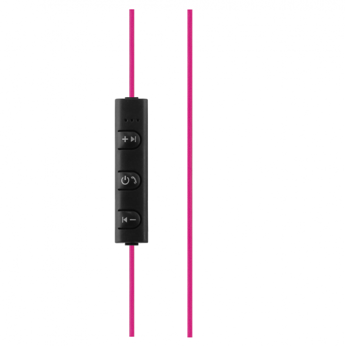 UTGATT5 - STREETZ Bluetooth-sporthrlurar med mikrofon, Bluetooth 4.1, svart/rosa