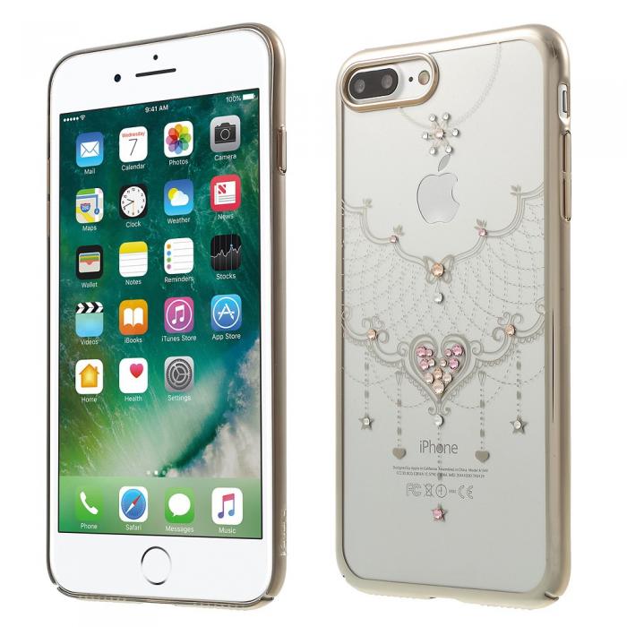 UTGATT5 - Kavaro Skal med Swarovski stenar till iPhone 7 Plus - Golden Heart