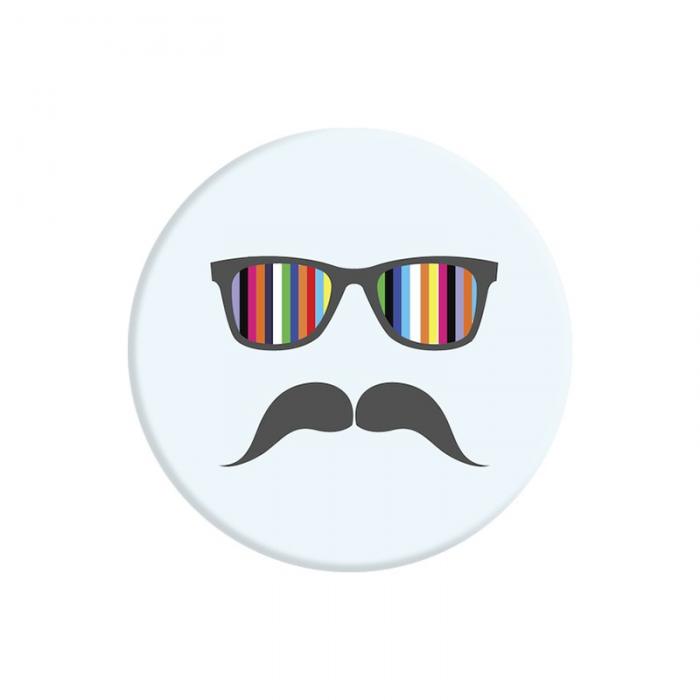 UTGATT4 - POPSOCKETS Hllare/ Stll - Mustache Rainbow