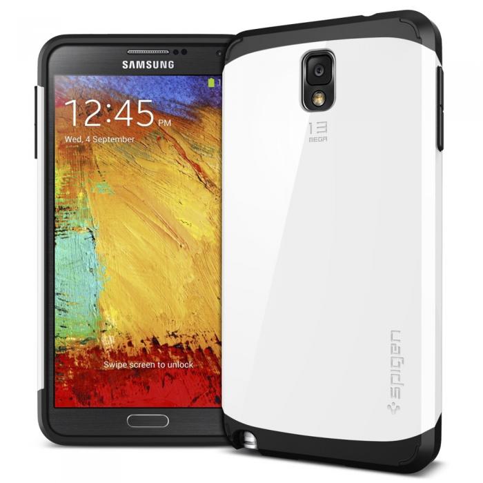 UTGATT5 - SPIGEN Slim Armor Skal till Samsung Galaxy Note 3 (Infinity White)