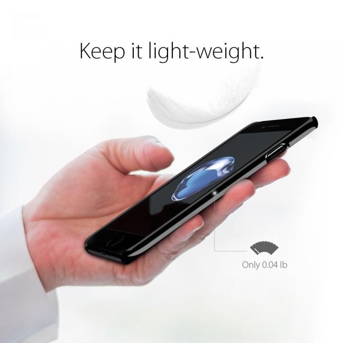 UTGATT5 - SPIGEN Thin Fit Skal till Apple iPhone 8/7 - Jet Black