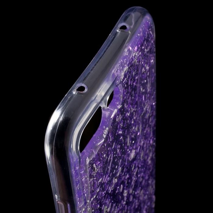 UTGATT5 - Glitter Sequins Mobilskal till iPhone 7 Plus - Lila