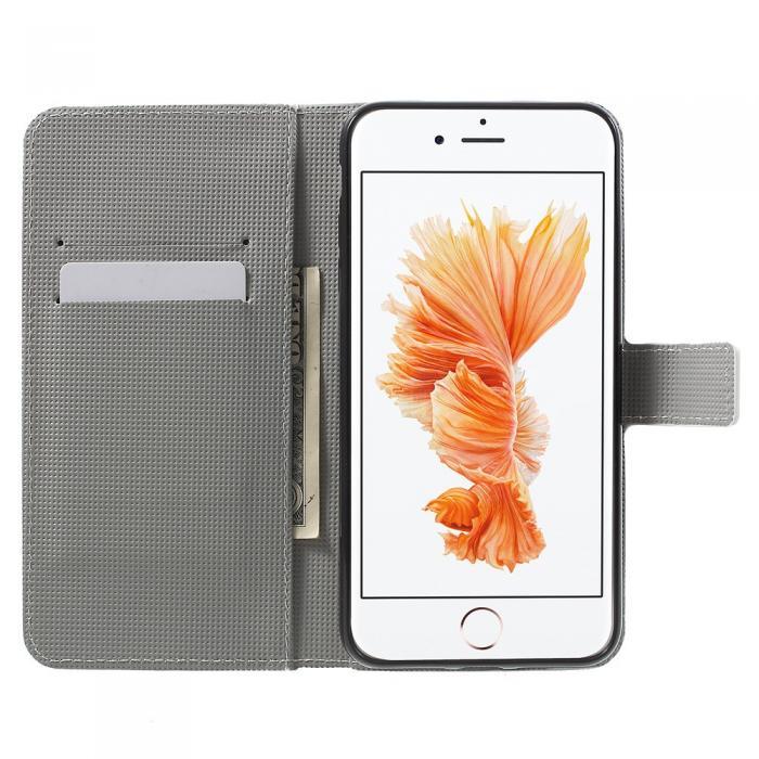 UTGATT5 - Plnboksfodral till iPhone 7 Plus & iPhone 8 Plus - Zebra
