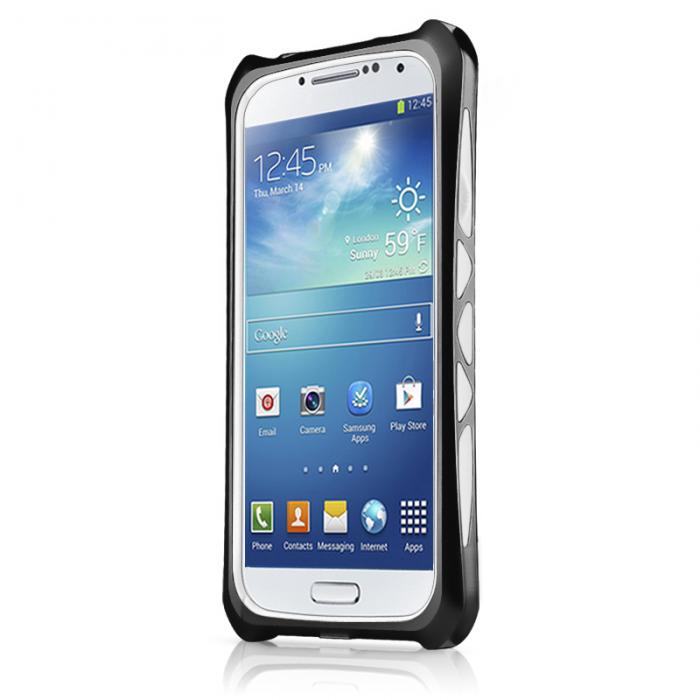 UTGATT4 - ITSkins Toxik Aluminium Bumper till Samsung Galaxy S4 i9500 (Svart-Vit) + Skrms