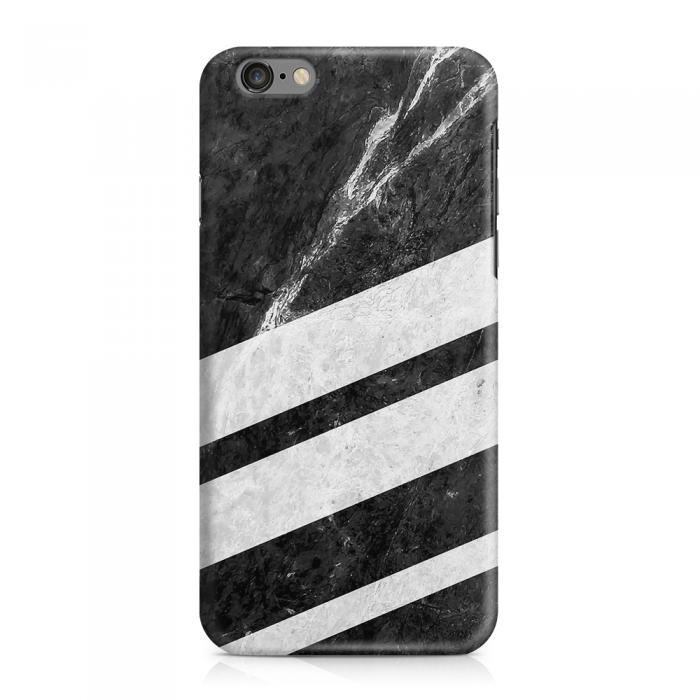 UTGATT5 - Skal till Apple iPhone 6(S) Plus - Black Striped Marble