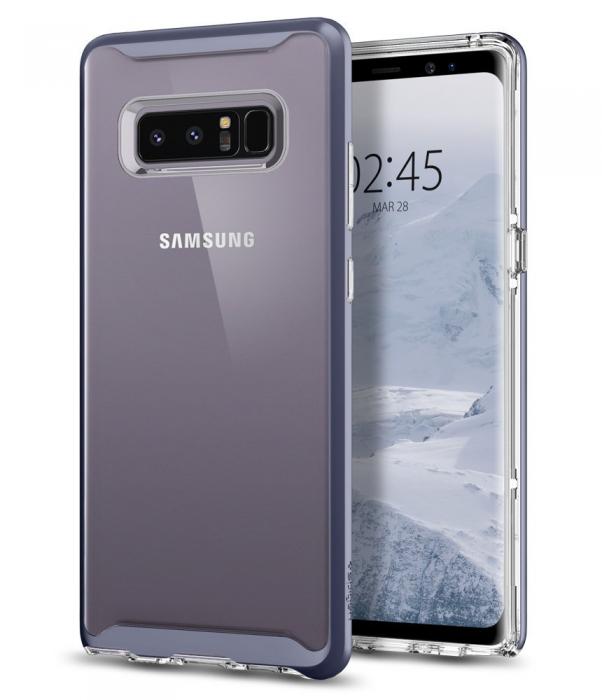 UTGATT4 - SPIGEN Neo Hybrid Crystal Skal till Samsung Galaxy Note 8 - Orchid Grey
