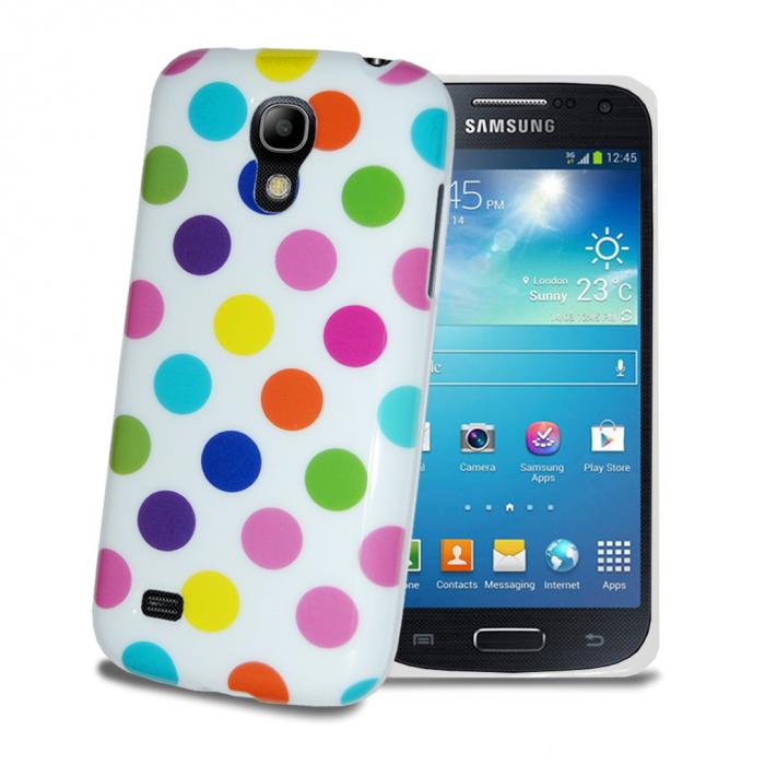 UTGATT5 - Polka Dot Skal till Samsung Galaxy S4 - Vit