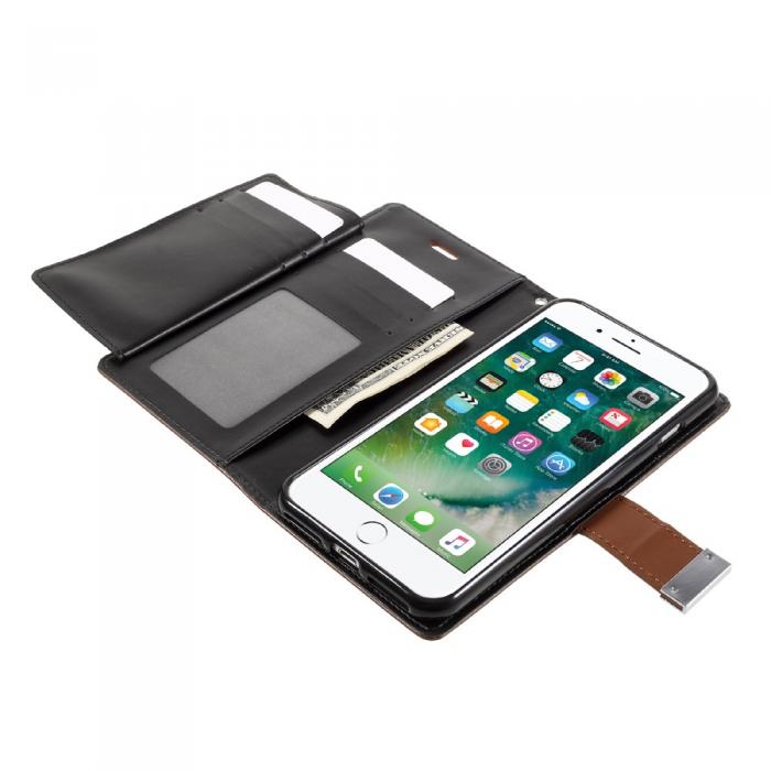 UTGATT5 - Mercury Rich Diary Plnboksfodral till Apple iPhone 7 Plus - Brun