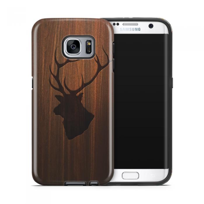 UTGATT5 - Tough mobilskal till Samsung Galaxy S7 Edge - Wooden Elk B