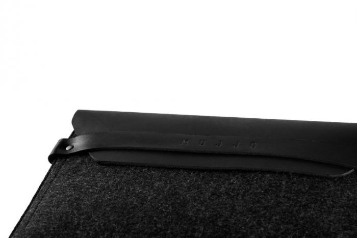 UTGATT5 - Mujjo 10'' Envelope Sleeve iPadfodral i kta lder - Svart