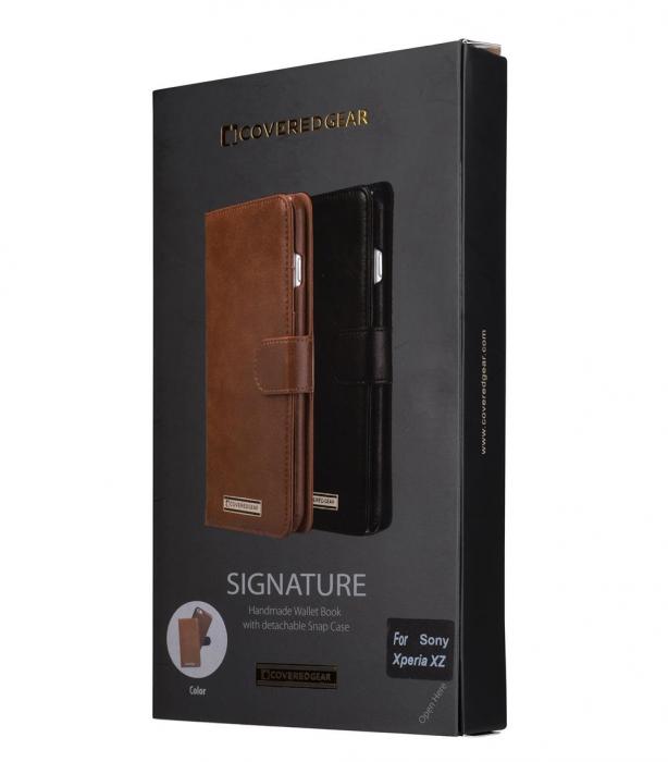 UTGATT4 - CoveredGear Signature Plnboksfodral till Sony Xperia XZ - Brun