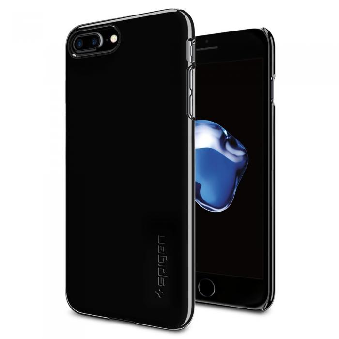 UTGATT5 - SPIGEN Thin Fit Skal till Apple iPhone 7 Plus - Jet Black