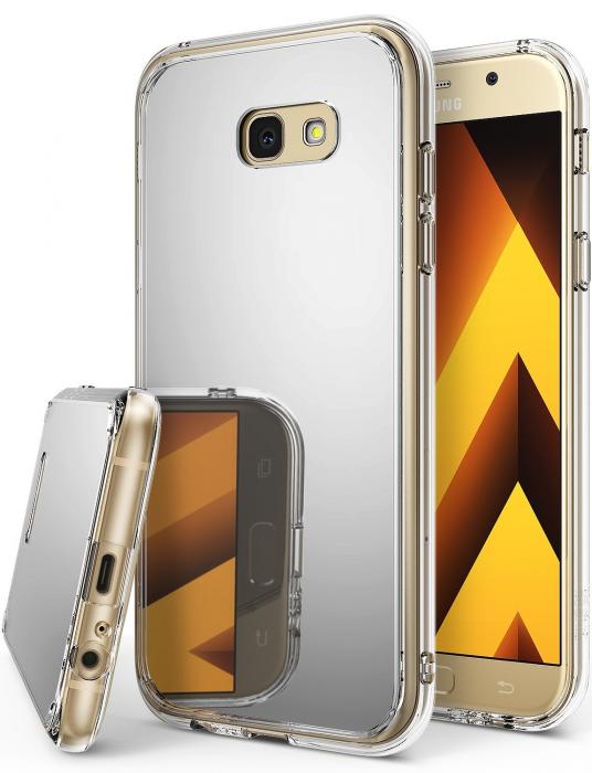 UTGATT5 - RINGKE Fusion Mirror Skal till Samsung Galaxy A5 (2017) - Silver