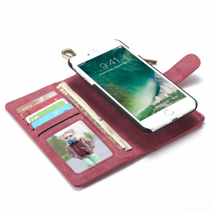 UTGATT5 - Caseme Plnboksfodral till iPhone 7/8 Plus - Rd