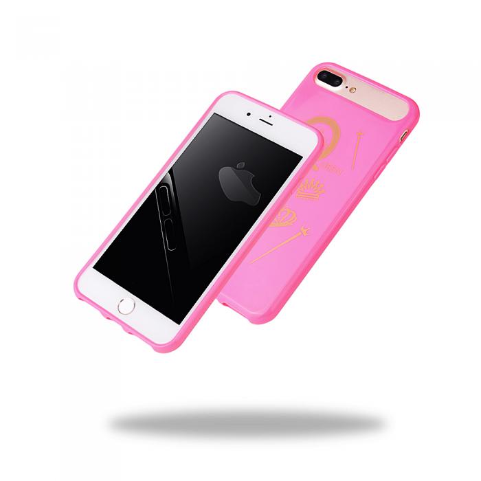 UTGATT5 - Sinbor Anti-Radiation Skal med stand till iPhone 7 Plus - Rosa