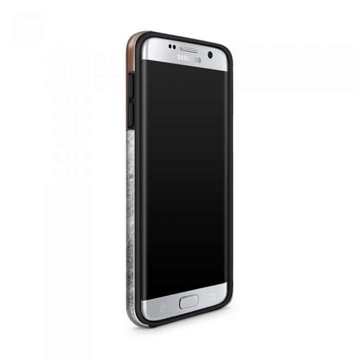 UTGATT5 - Tough mobilskal till Samsung Galaxy S7 Edge - Wooden Marble B