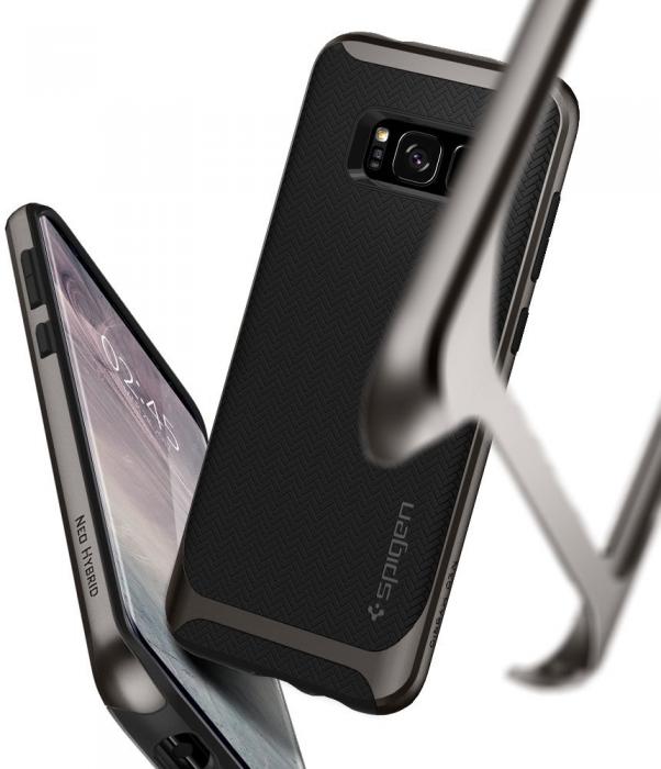 UTGATT5 - Spigen Neo Hybrid Skal till Samsung Galaxy S8 Plus - Gunmetal
