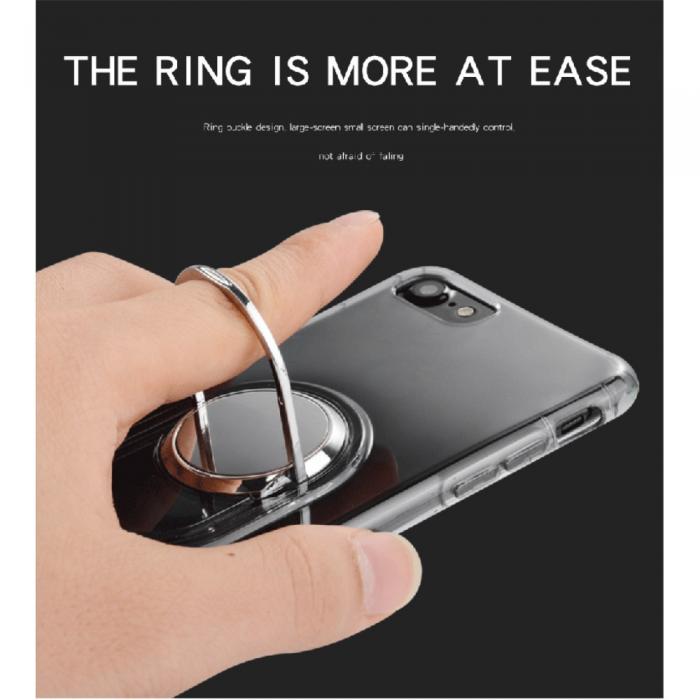 UTGATT5 - Skal Med Finger Ring till Apple iPhone 8/7 - Svart