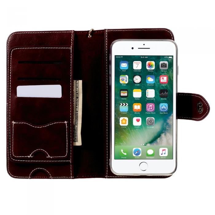 UTGATT4 - Multifunctional Wallet Plnboksfodral till iPhone 7/8 Plus - Vinrd