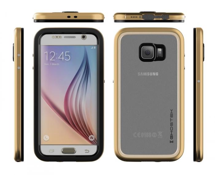 UTGATT5 - Ghostek Atmoic 2.0 Vattenttt Skal till Samsung Galaxy S6 - Gold