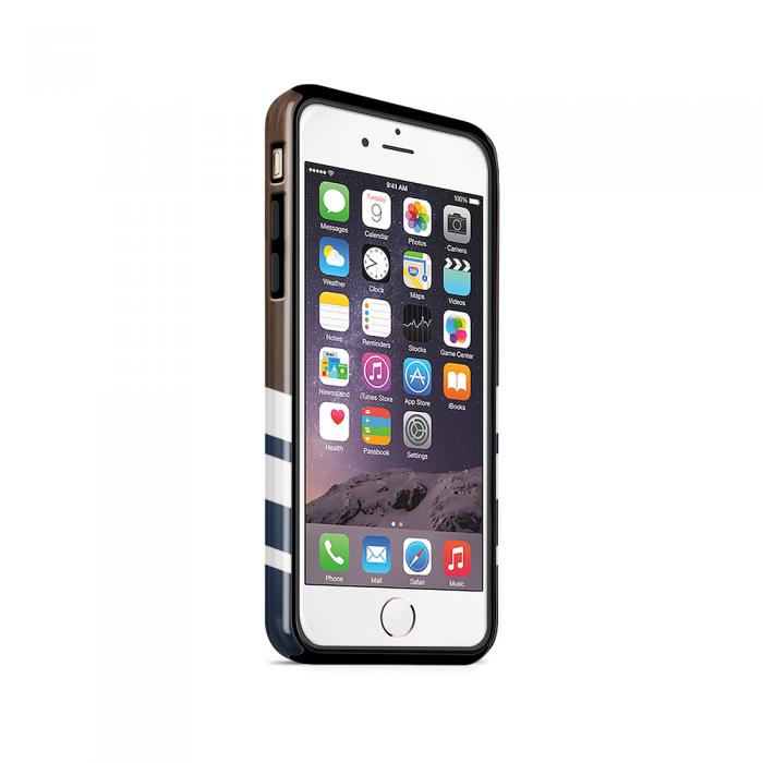 UTGATT5 - Tough mobilskal till Apple iPhone 6(S) Plus - Wooden Navy B