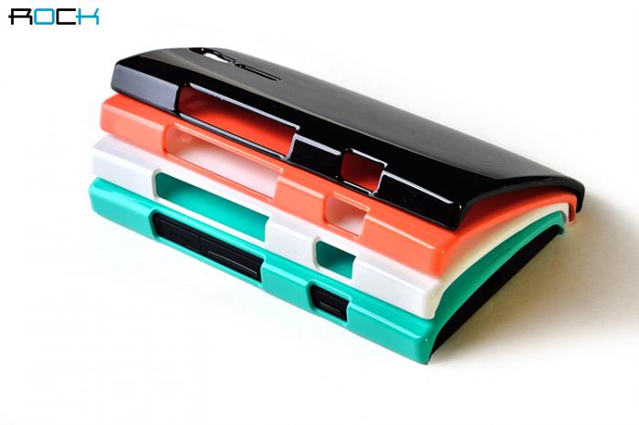 UTGATT4 - Rock Colorful Skal till Sony Xperia S (SVART) + HD Skrmskydd
