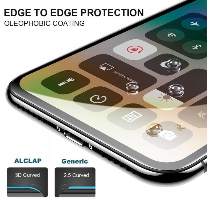 UTGATT5 - CoveredGear Edge to Edge hrdat glas till iPhone X - Svart