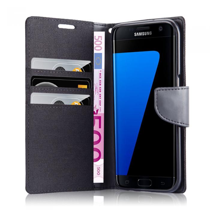 UTGATT5 - CoveredGear Woven Wallet till Samsung Galaxy S7 Edge - Svart