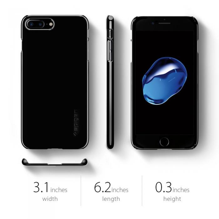 Spigen - SPIGEN Thin Fit Skal till Apple iPhone 7 Plus - Silver