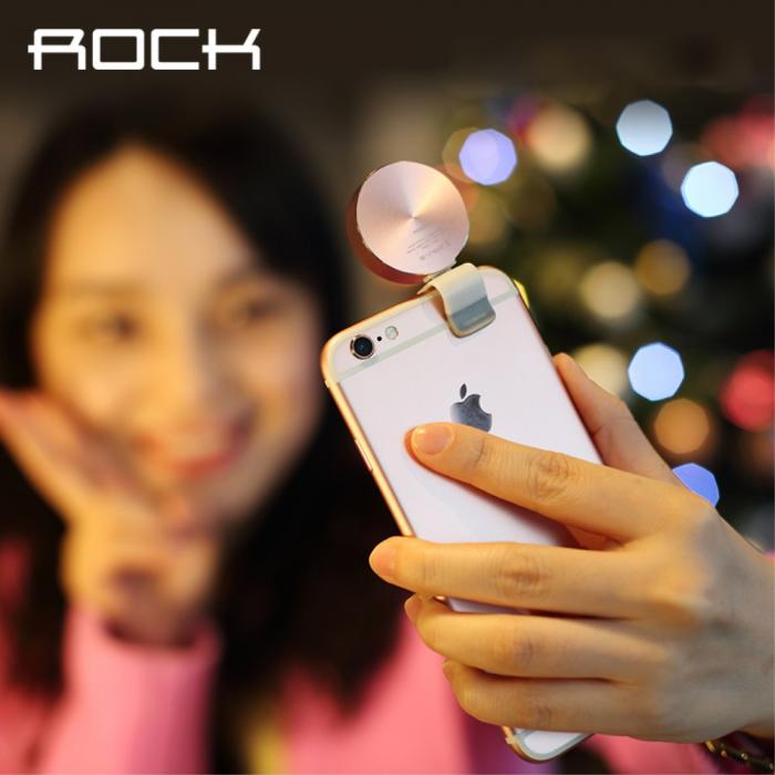 UTGATT5 - ROCK Omi Universal Selfie LED-lampa - Gold