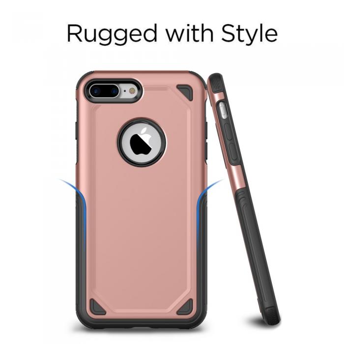 A-One Brand - Rugged Armor Skal till iPhone 8 Plus / 7 Plus - Rose Gold