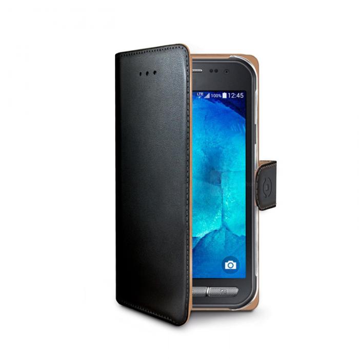UTGATT5 - Celly Wallet Case till Samsung Galaxy Xcover 3 - Svart/Beige