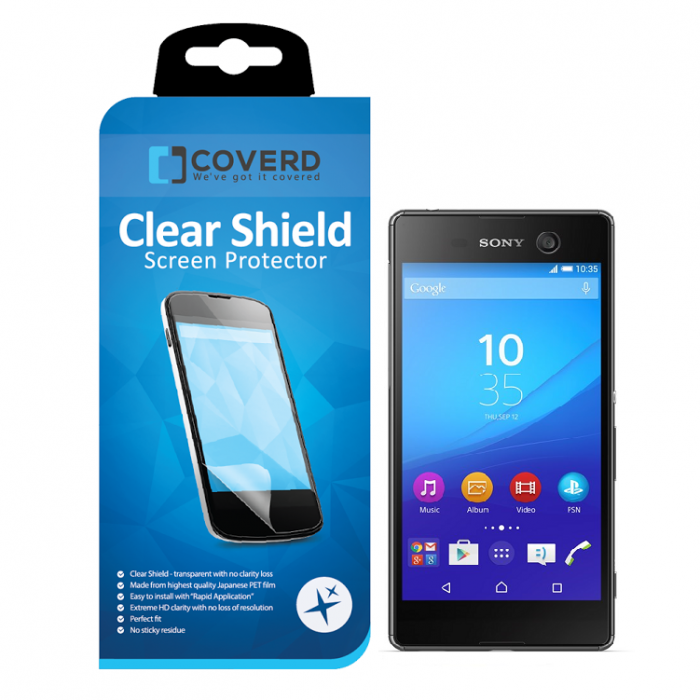 UTGATT5 - CoveredGear Clear Shield skrmskydd till Sony Xperia M5