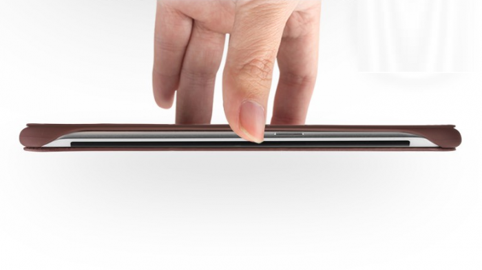 UTGATT5 - Qialino kta Lder Plnboksfodral till Samsung Galaxy S6 - Svart
