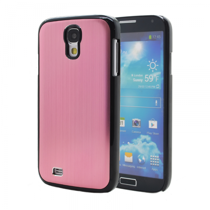 UTGATT4 - Metal Brushed Baksideskal till Samsung Galaxy S4 i9500 - (Rosa)